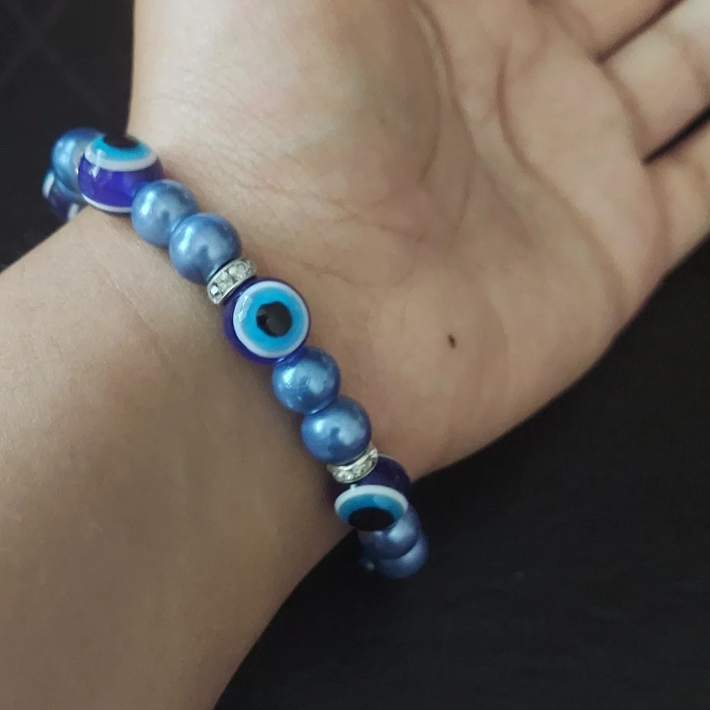Blue Evil Eye Bracelet - Picture 3 of 8